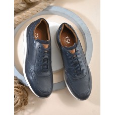 TSF Men's Navy Leather sneakers Shoes (LOMANI-01U-NAVY)